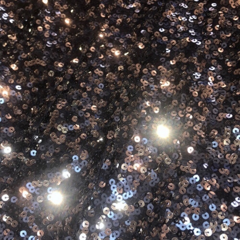 Blue sequin skirt faux wrap pencil - Picture 4 of 6